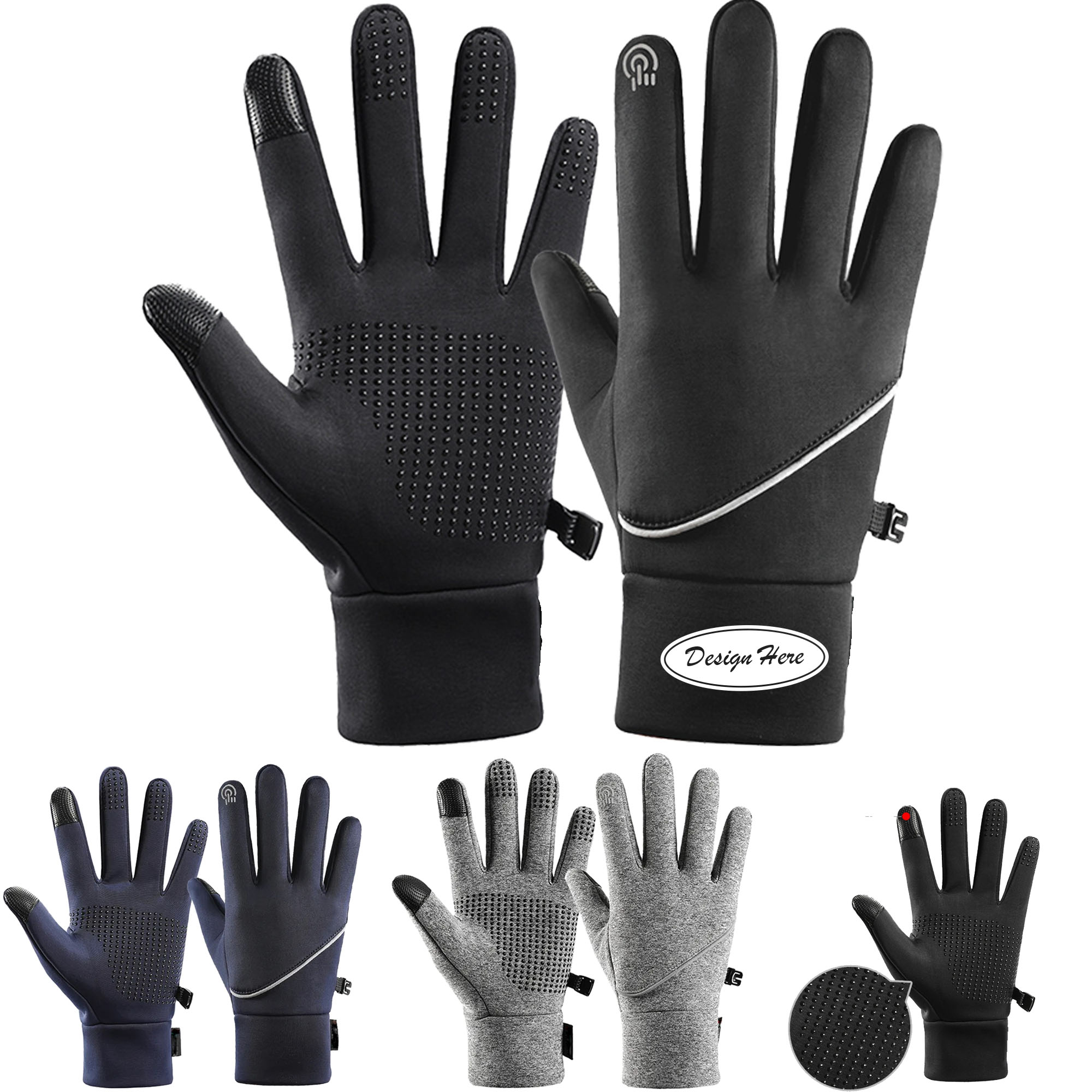 Thermal Touchscreen Gloves for Winter: Water-Resistant Design 4