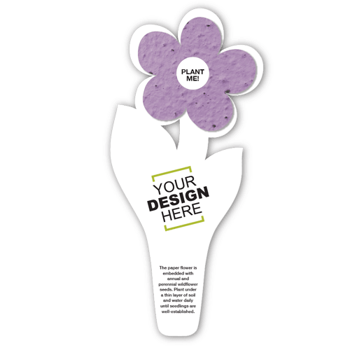 Seed Paper Flower Bookmark 4