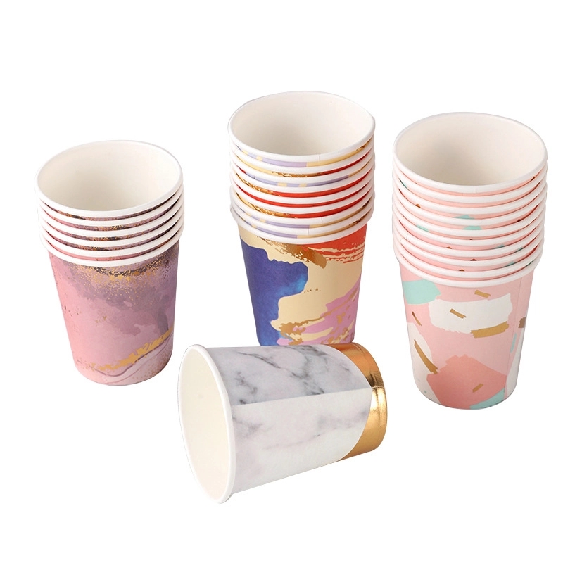 9 oz Disposable Party Picnic Beverage Ice Cream Paper Cup 11