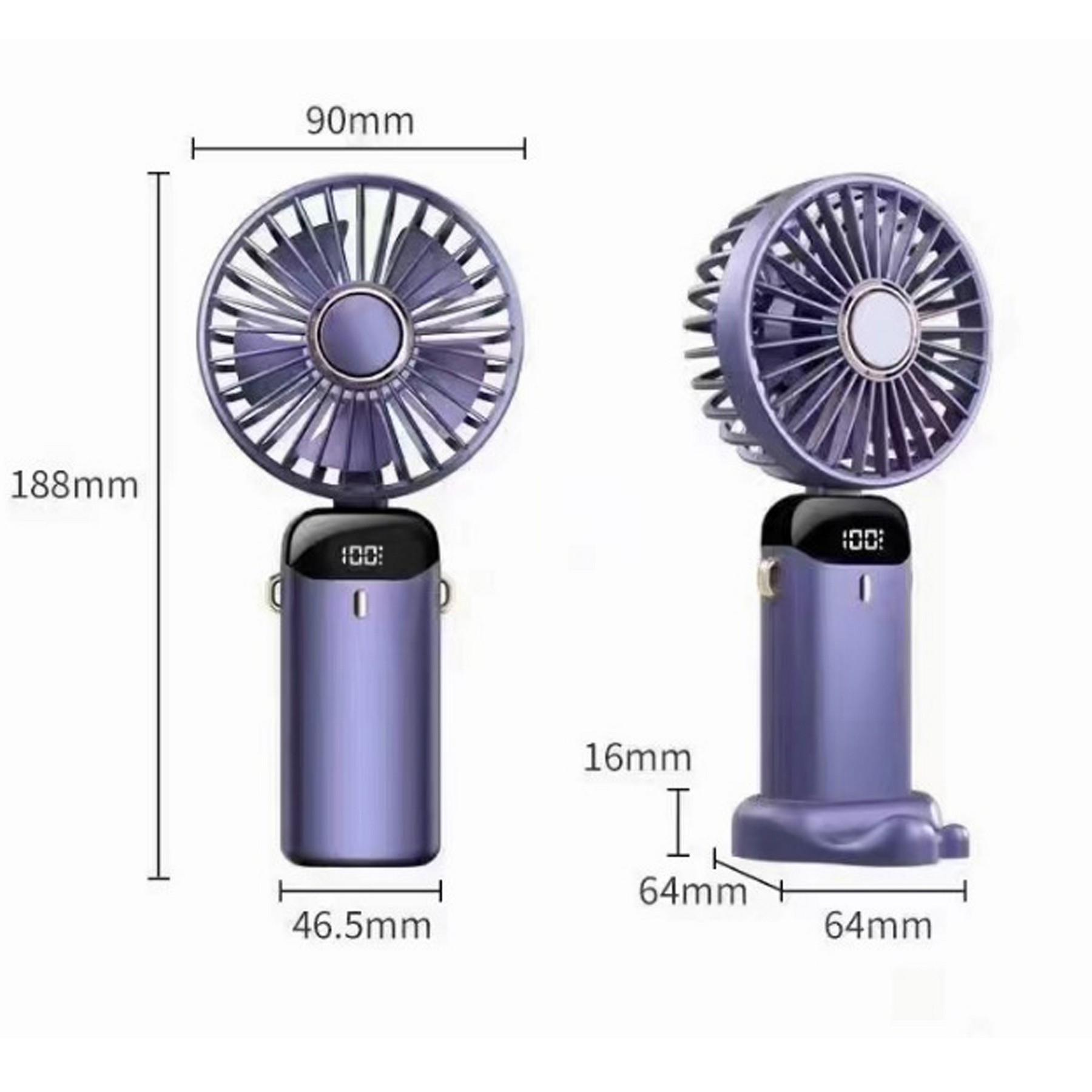 Mini Portalbe Fan,Creative Design Foldable Desk Fan 3