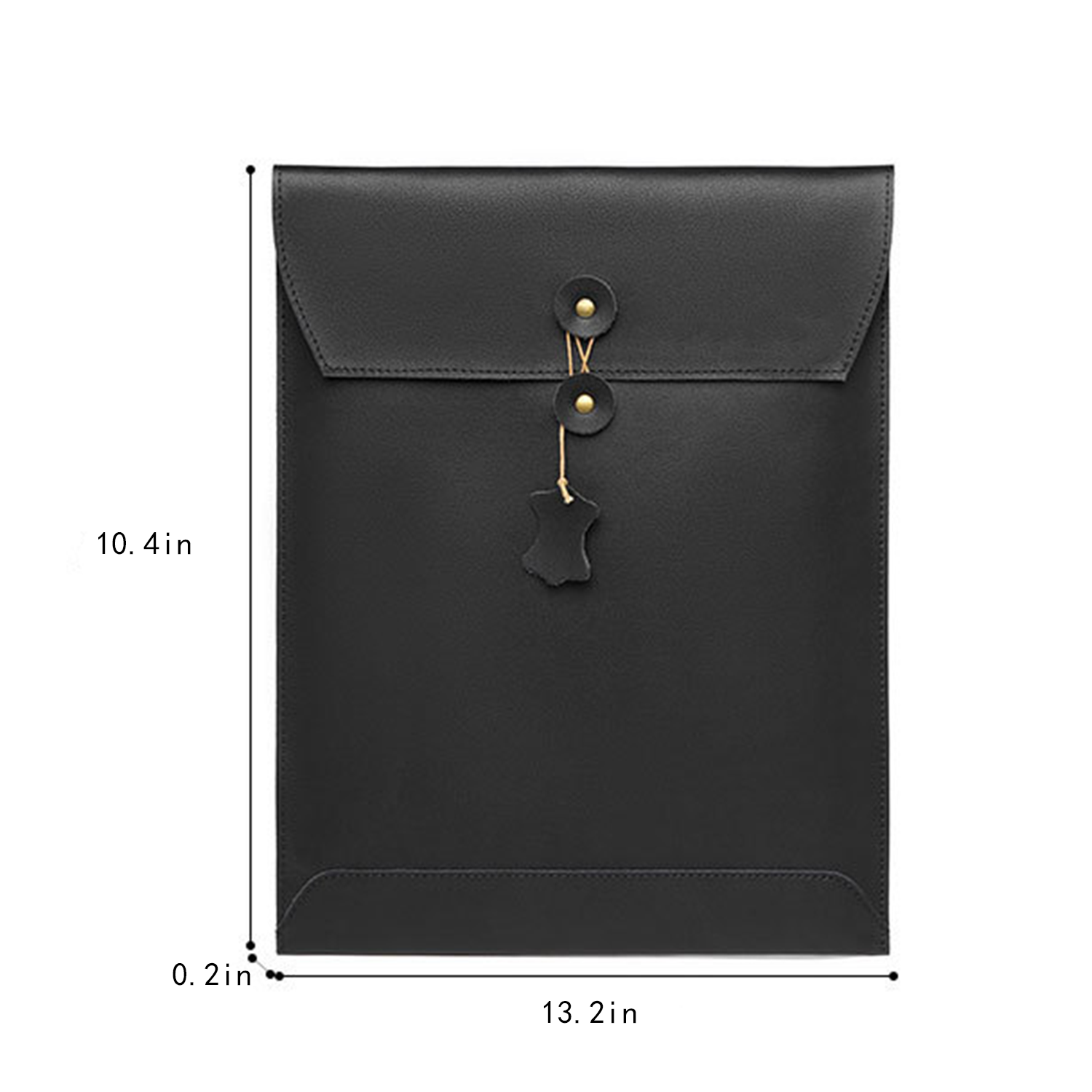 13'' PU Leather String Tie Closure A4 File Folder 4