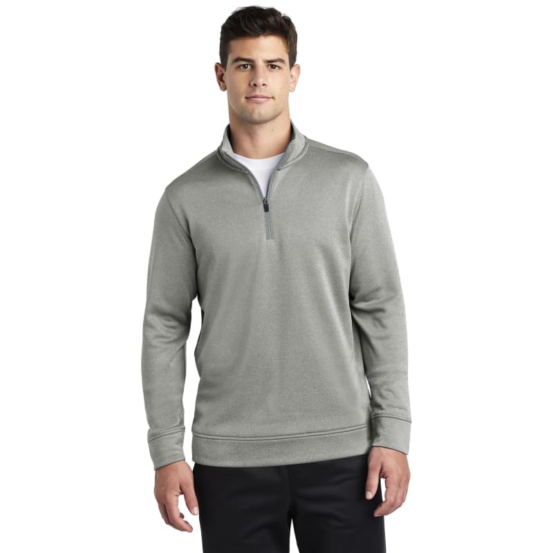 Sport-Tek PosiCharge Sport-Wick Heather Fleece 1/4-Zip Pullover., custom hoodie or sweatshirt with logo imprint 15