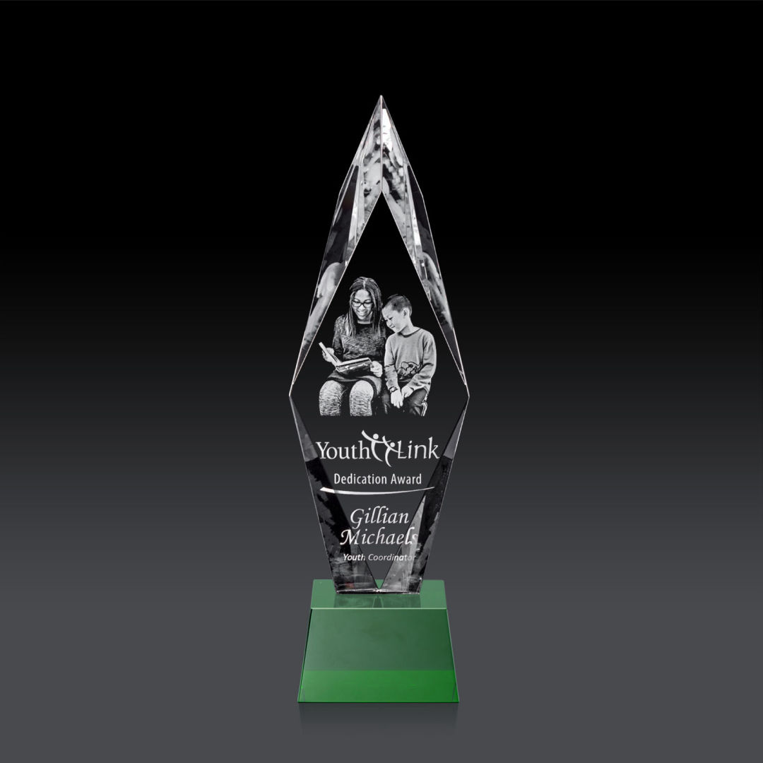 Manilow Award on Robson Base (3D) - Green 8