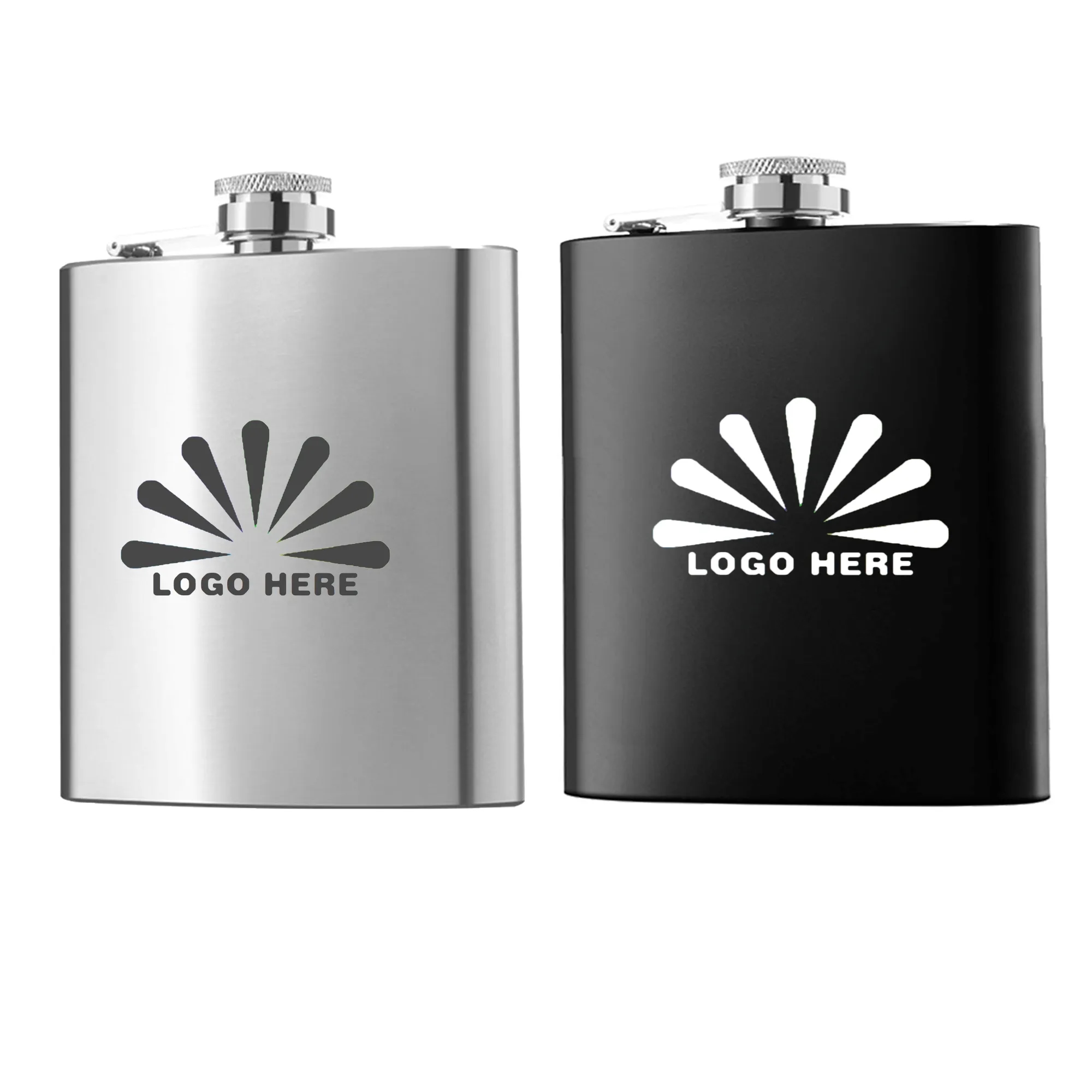 MOQ20 6oz Stainless Steel Hip Flask For Liquor 2