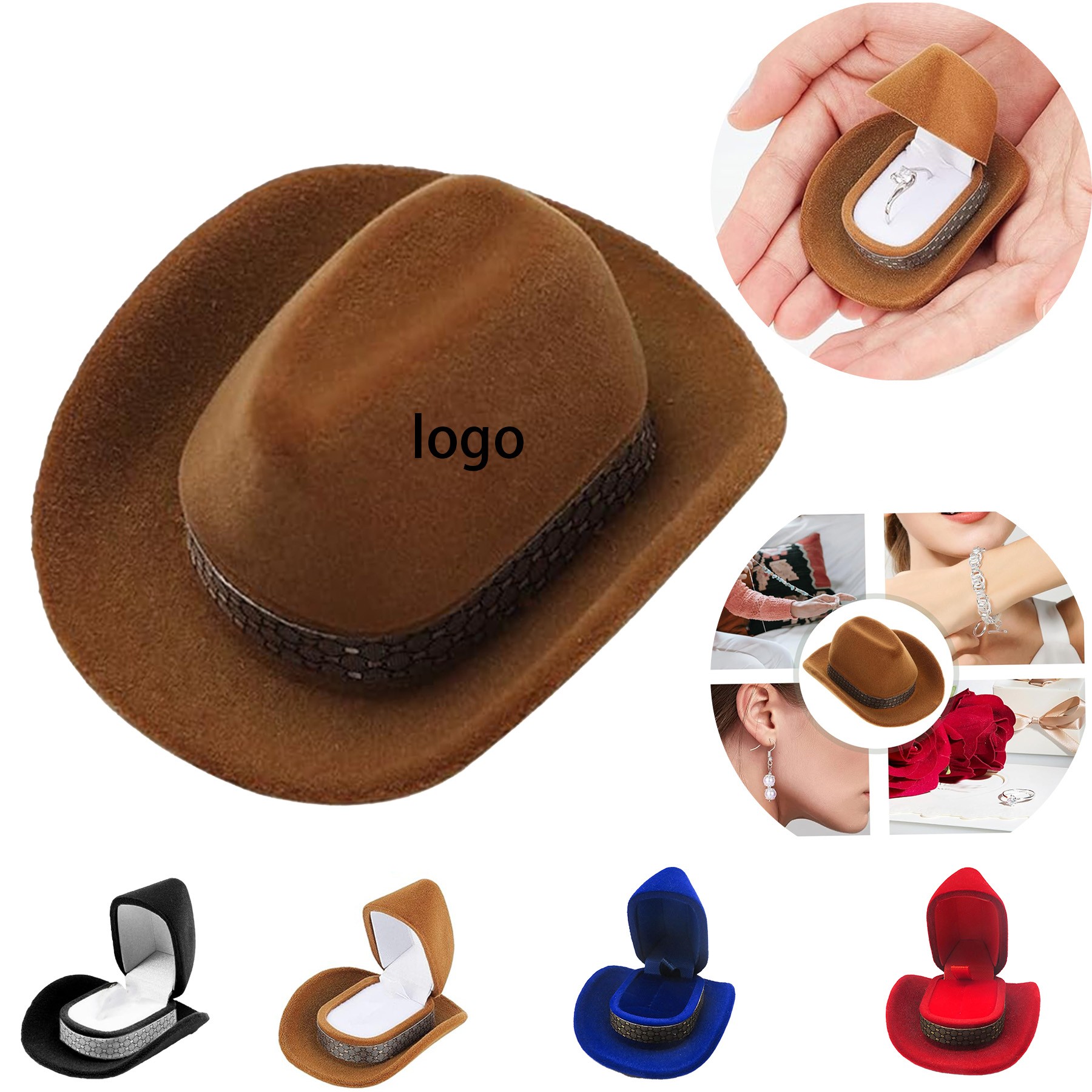 Cowboy Hat Jewelry Box