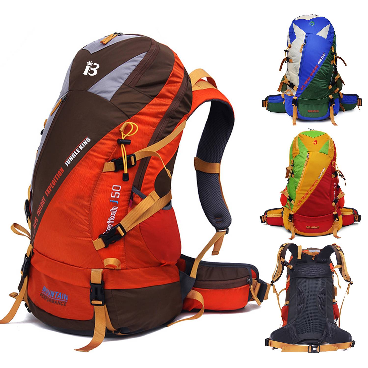 Nylon Large Capacity Hiking Bag Backpack 2