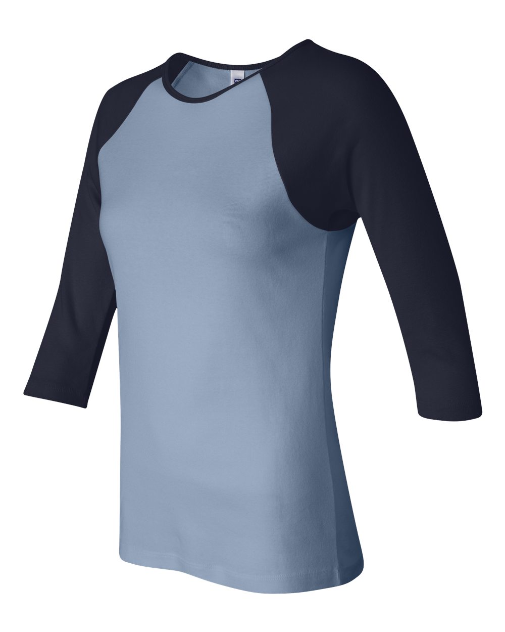 Women’s 1X1 Baby Rib Raglan Three-Quarter Sleeve Tee
