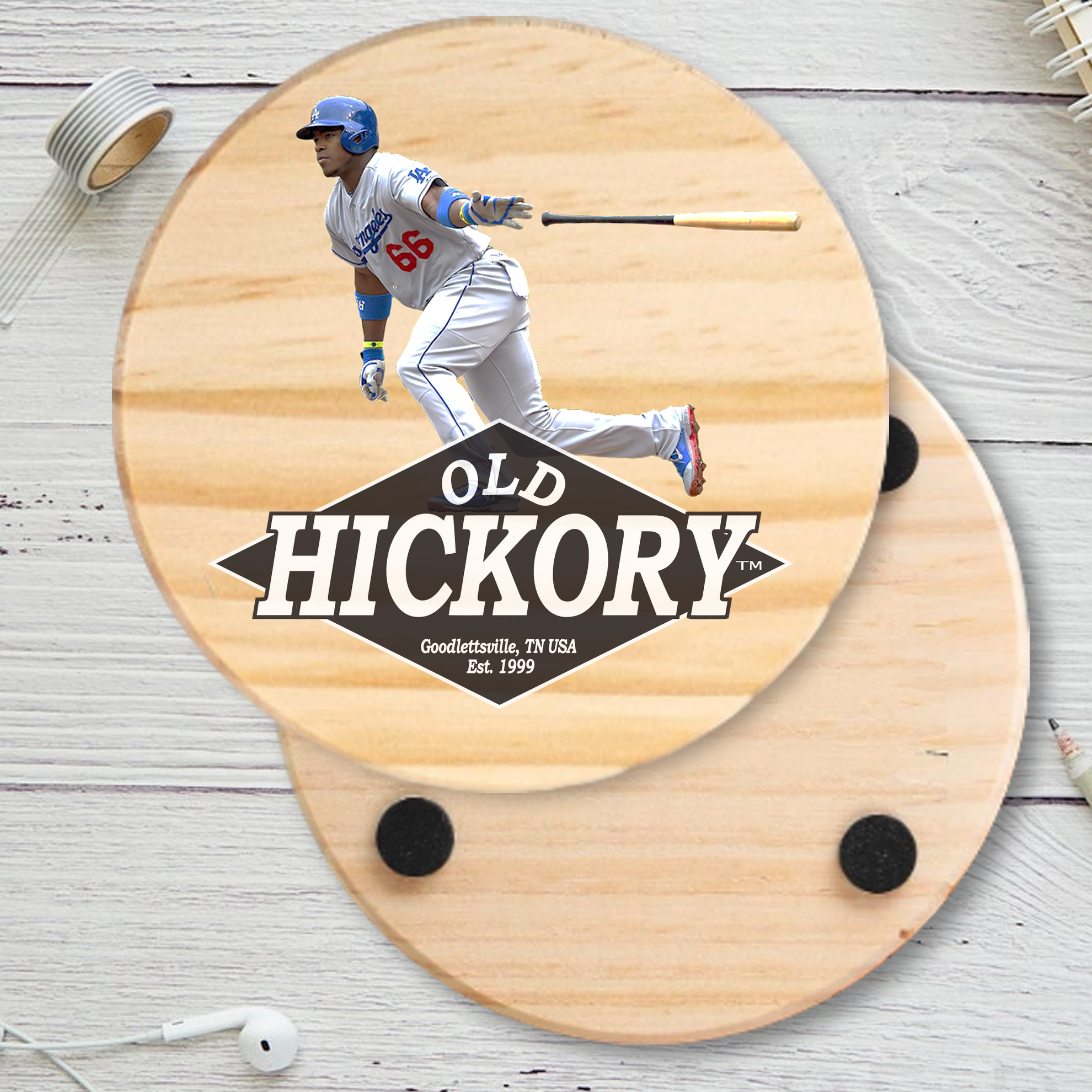 Round Wood Coaster 11