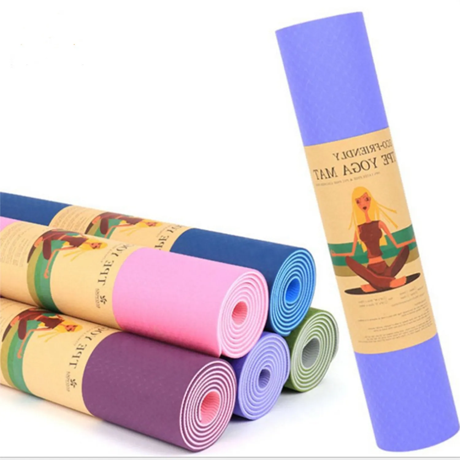 Tpe Two-Color Yoga Mat 4