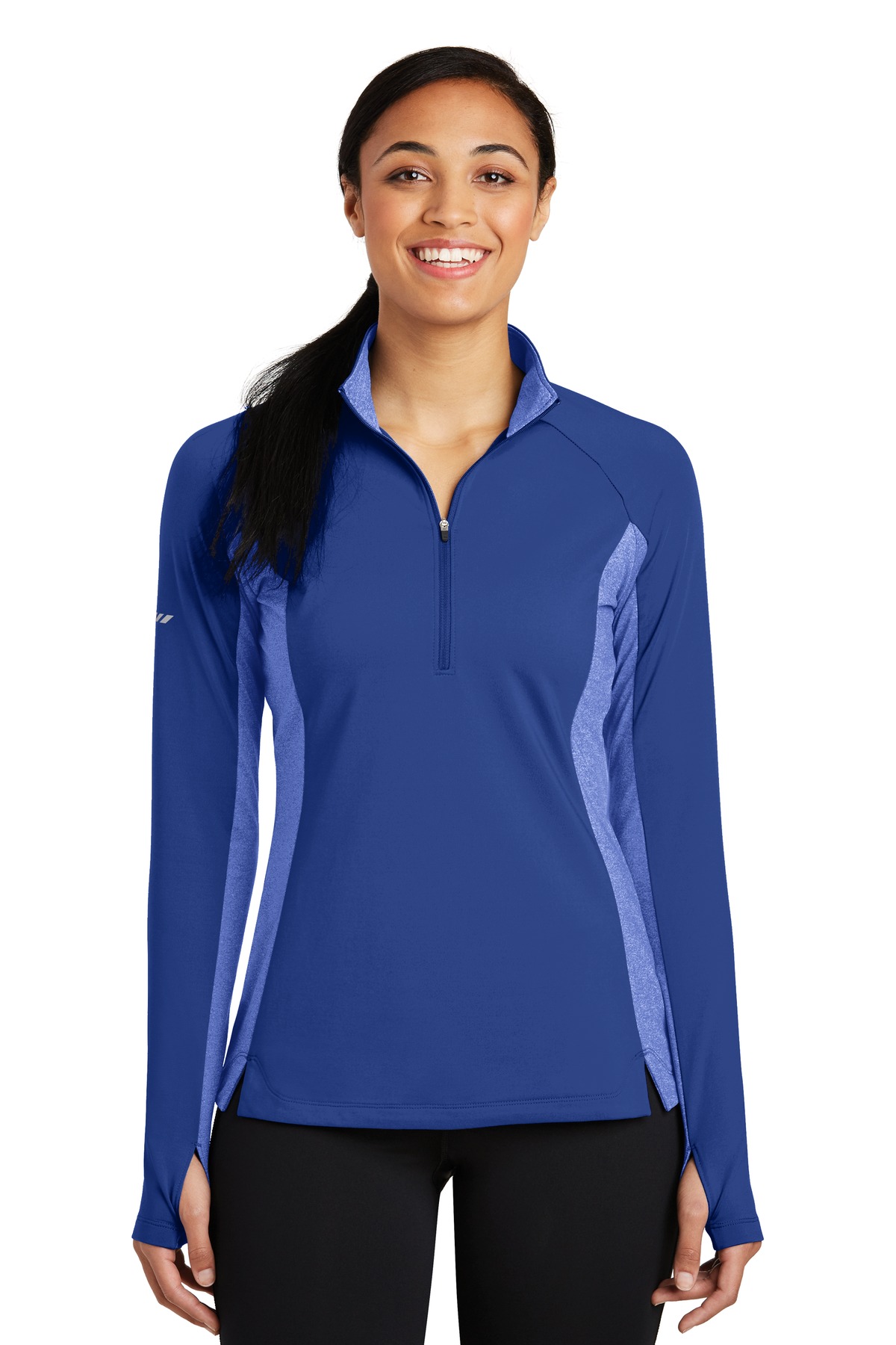 Sport-Tek Women's Sport-Wick Stretch Contrast 1/4-Zip Pullover. LST854 25