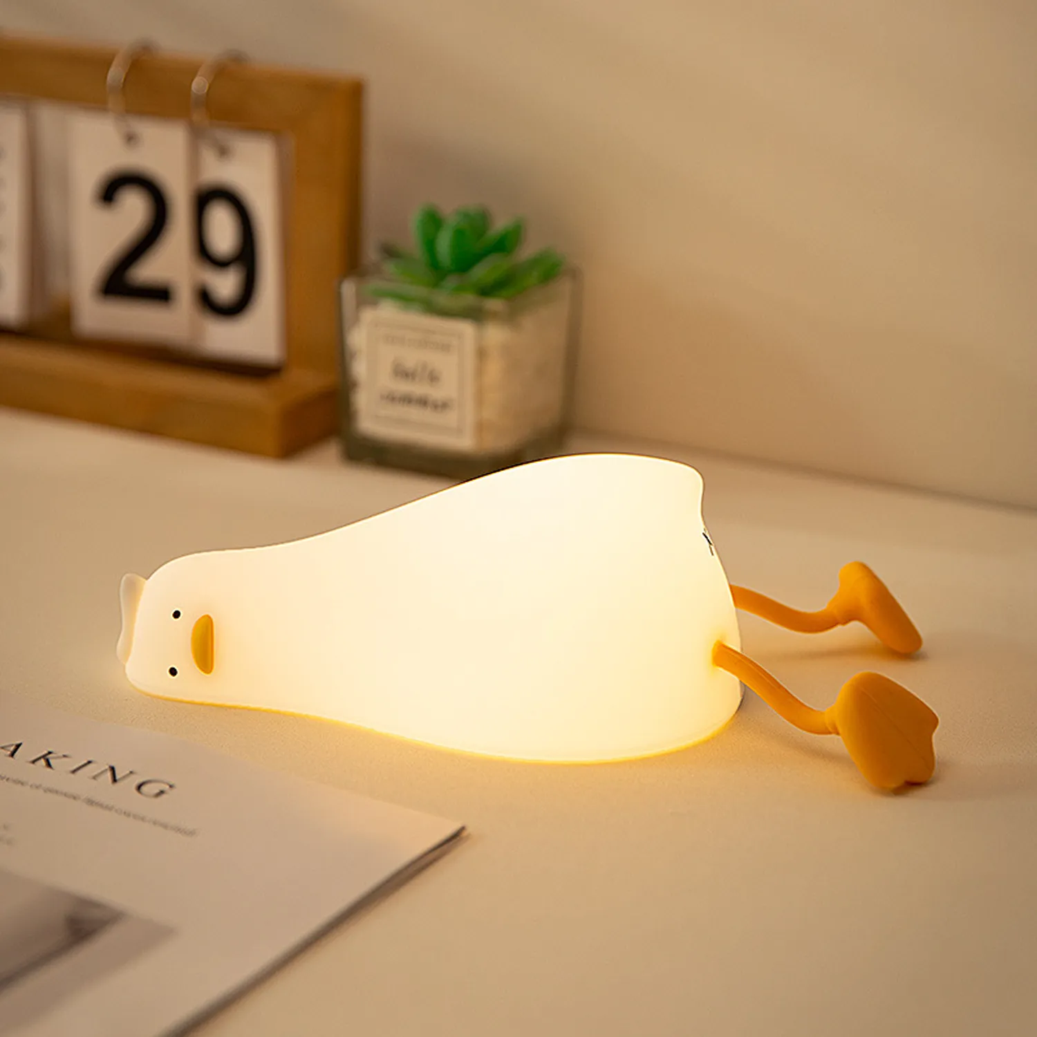 3 Level LED Lying Flat Duck Night Light 4