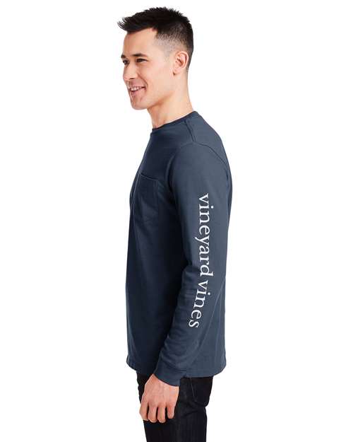 Unisex Long Sleeve Pocket T-Shirt - V021214 17
