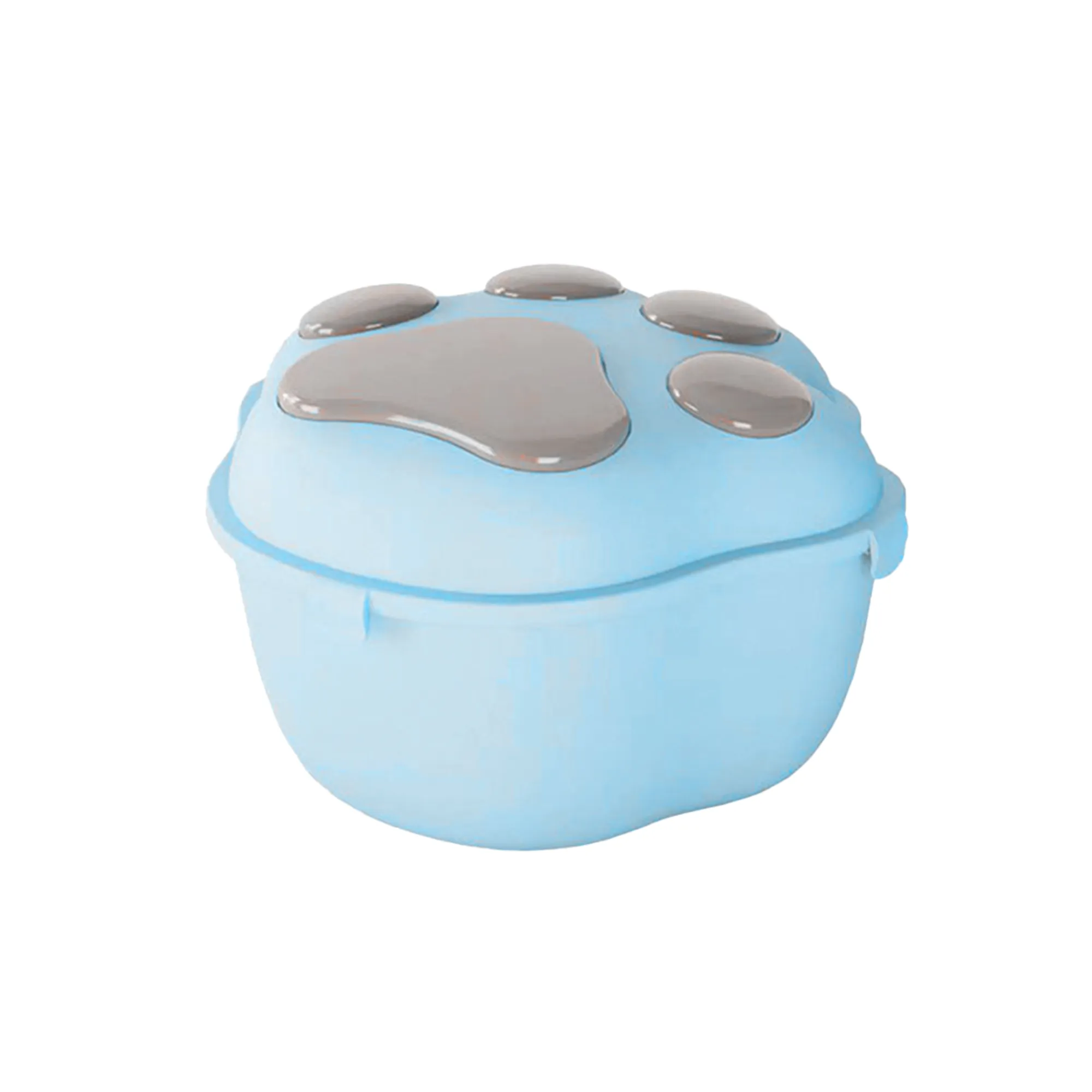 MOQ 30 Pet Food Storage Bucket Bin Cat Paw Shape 8