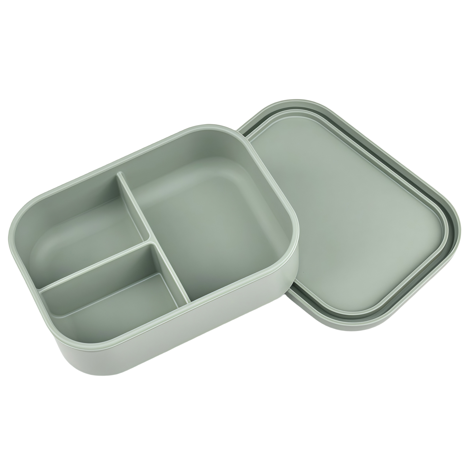 Silicone Lunch Box with 3 Compartments 2