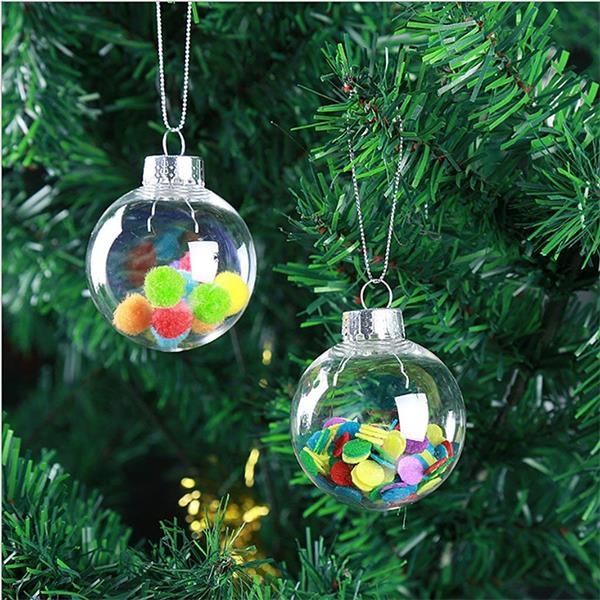 Transparent Fillable Ball Christmas Decorations 4