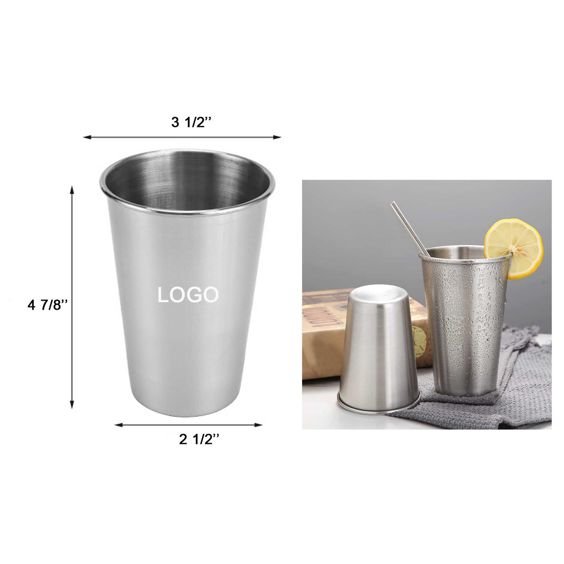 Stainless Pint Cup 2