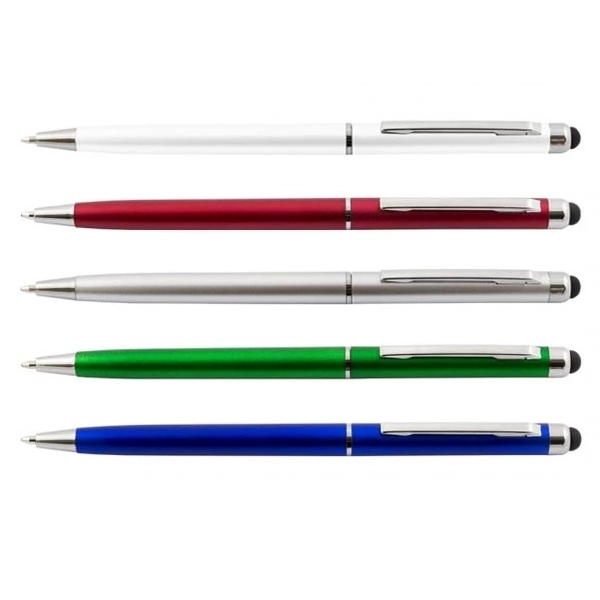 Promotional Plastic Slim Twist Stylus Pen 3