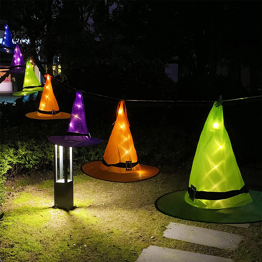 Halloween Decorations Witch Hat Light 8