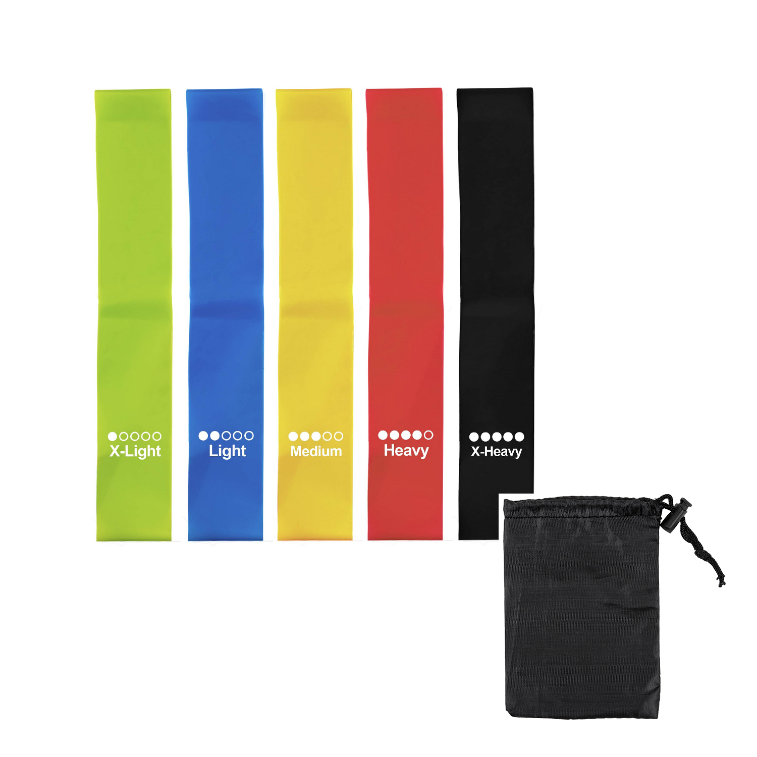 Yoga Resistance Bands with Pouch 2
