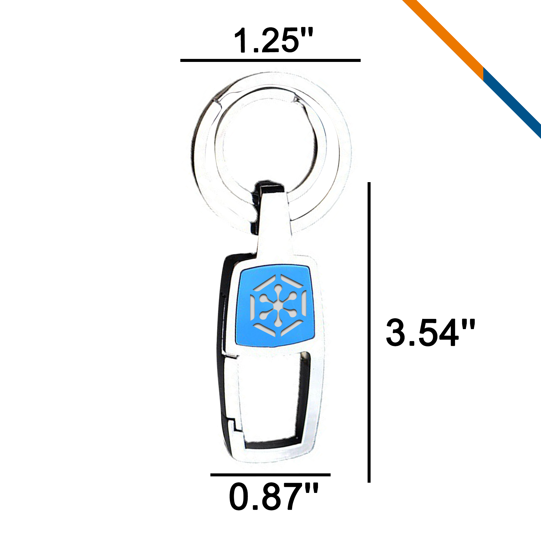 Glimo Dual Ring Metal Keychain 4