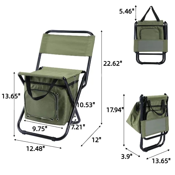 Portable Fishing Chair With Cooler Bag 7