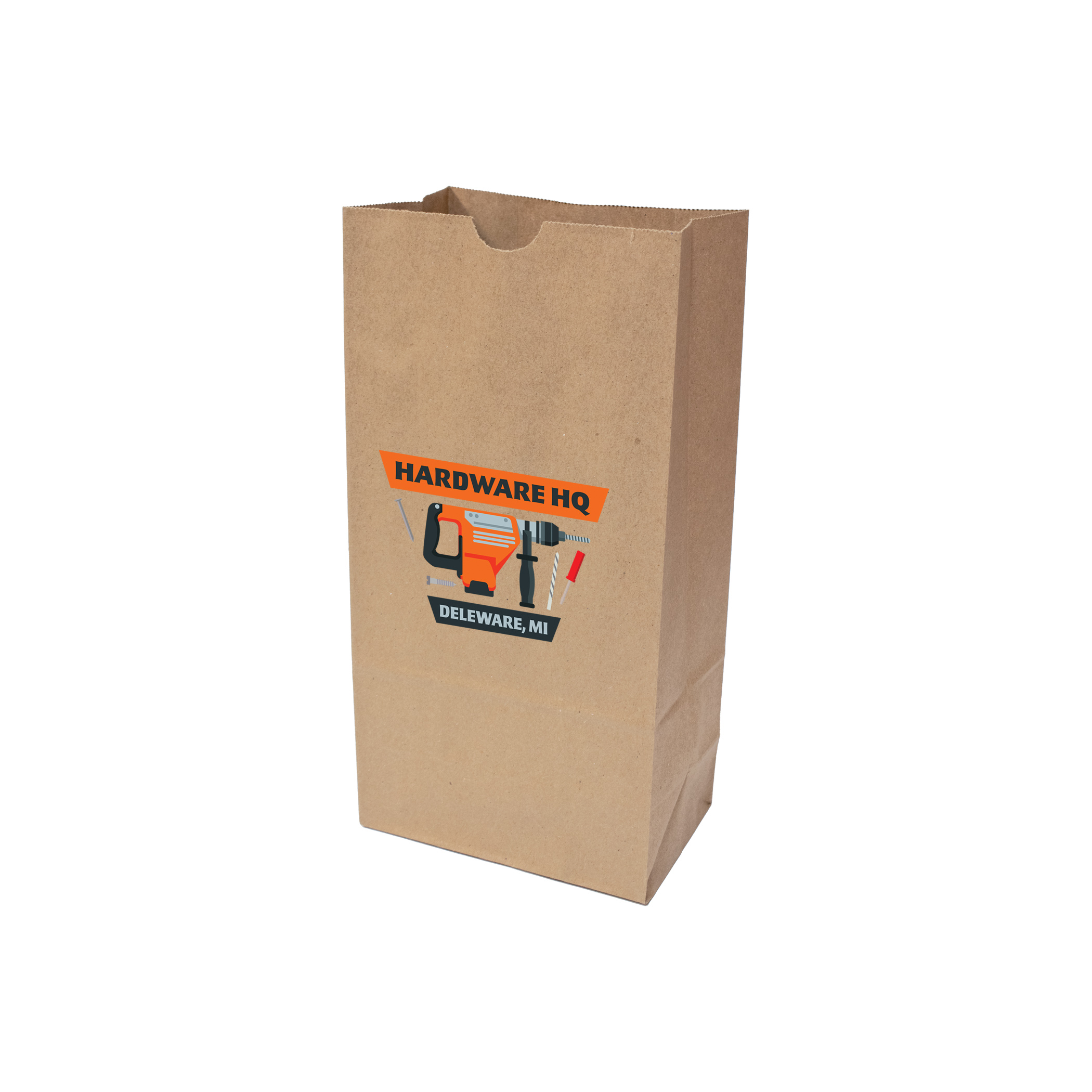 Coin & Nail Bag- Heavyweight Natural Kraft SOS 2