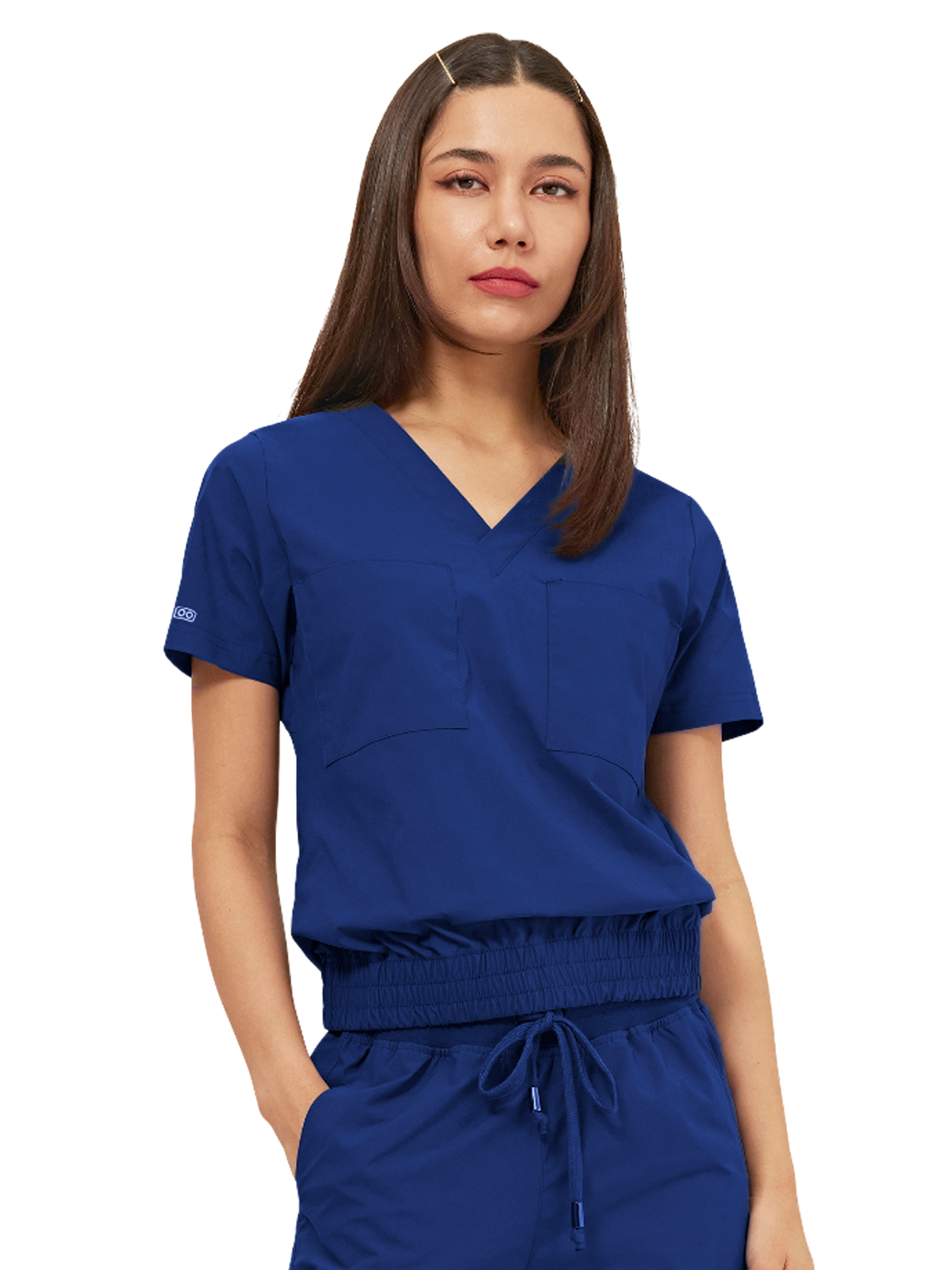 Parkley Quantum - Women's Two-Pocket LUNA Tuck Band V-Neck Top 3