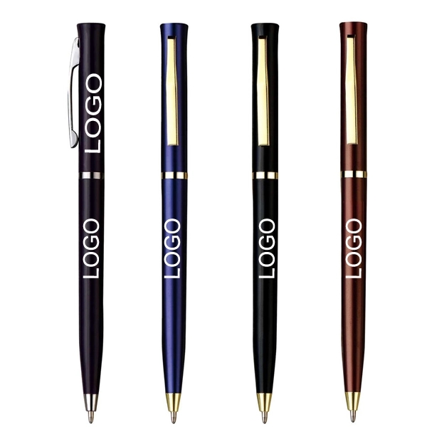 Gold Trim Twist Pen for Hotel 5