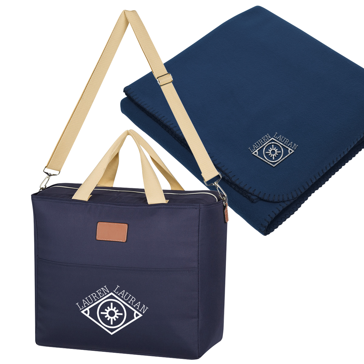 Hefty Cooler Bag With Fleece Blanket 2