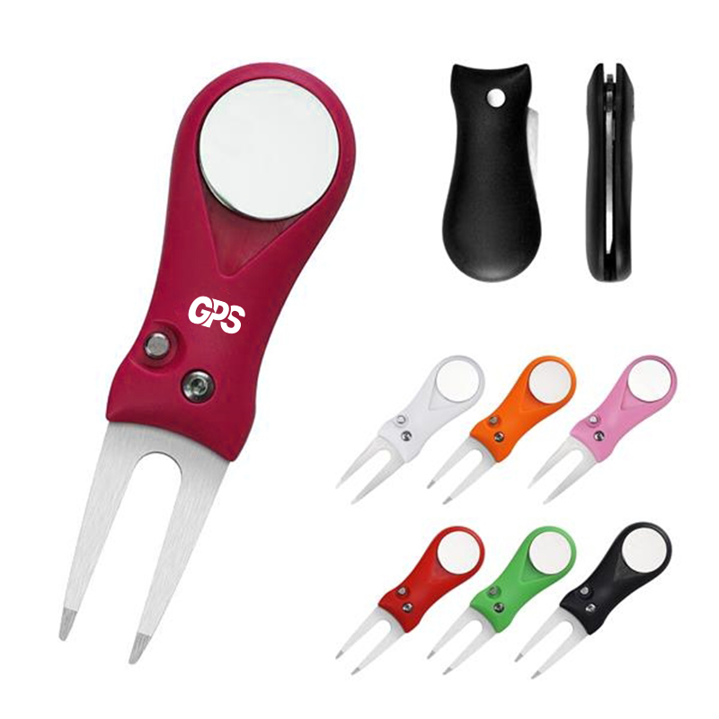 402 Stainless Foldable Divot Tool Golf Pitch Repairer