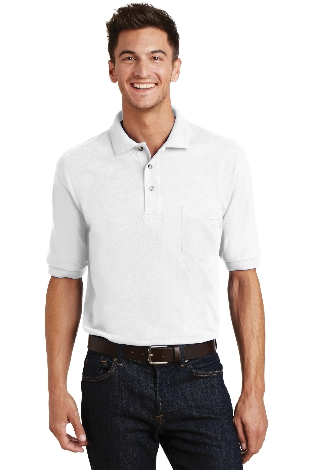 Port Authority Heavyweight Cotton Pique Polo with Pocket. K420P 59