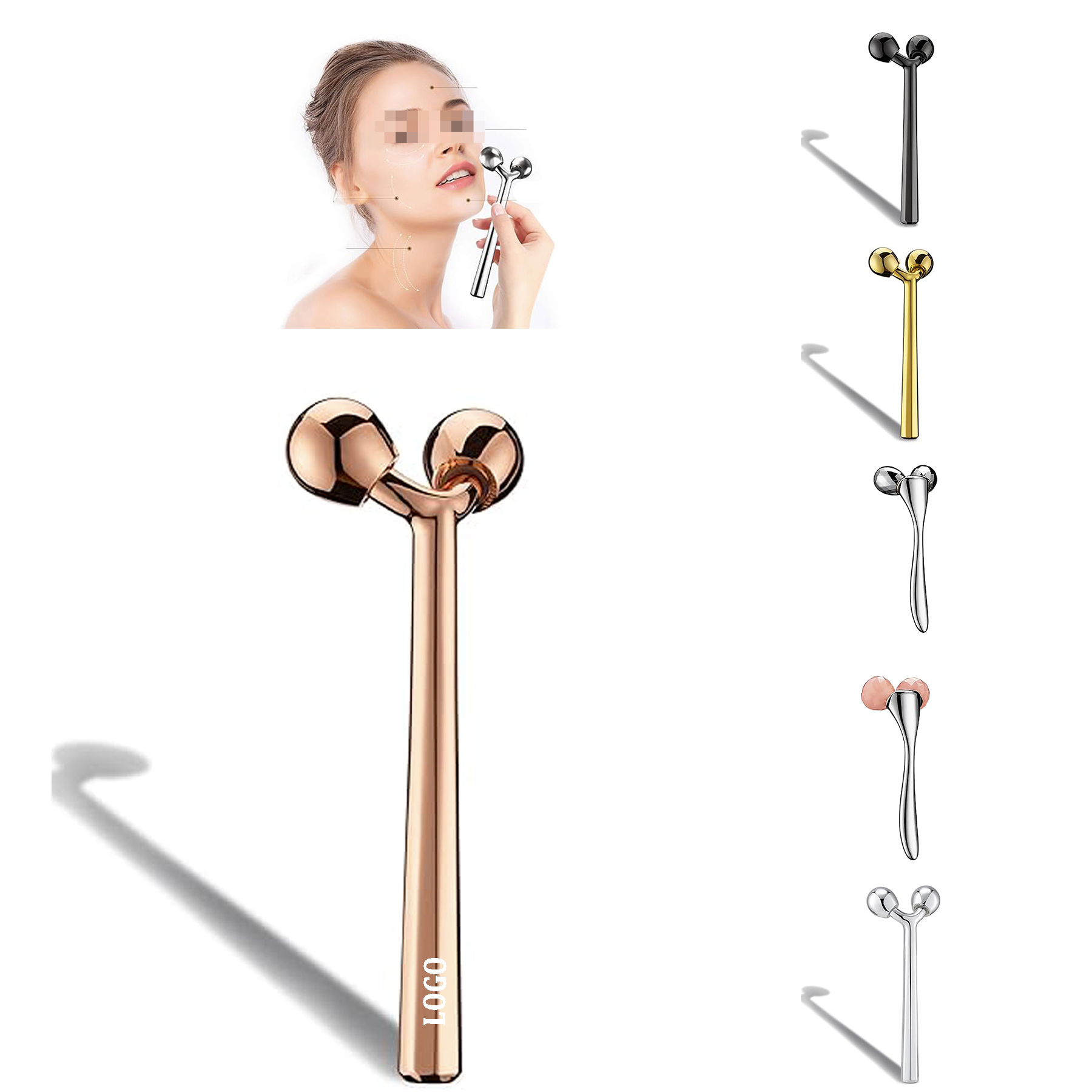 Gua Sha Facial Tools and Face Roller Set 3