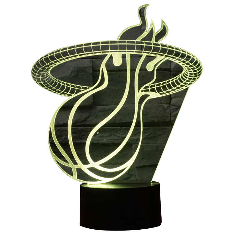 Custom Made-To-Order 3D Optical Illusion LED Desk Lamp 13