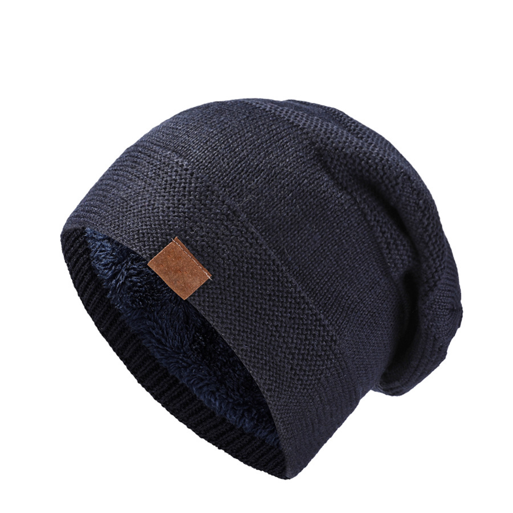 Solid Color Beanie Winter Warm Knitted Hat 9