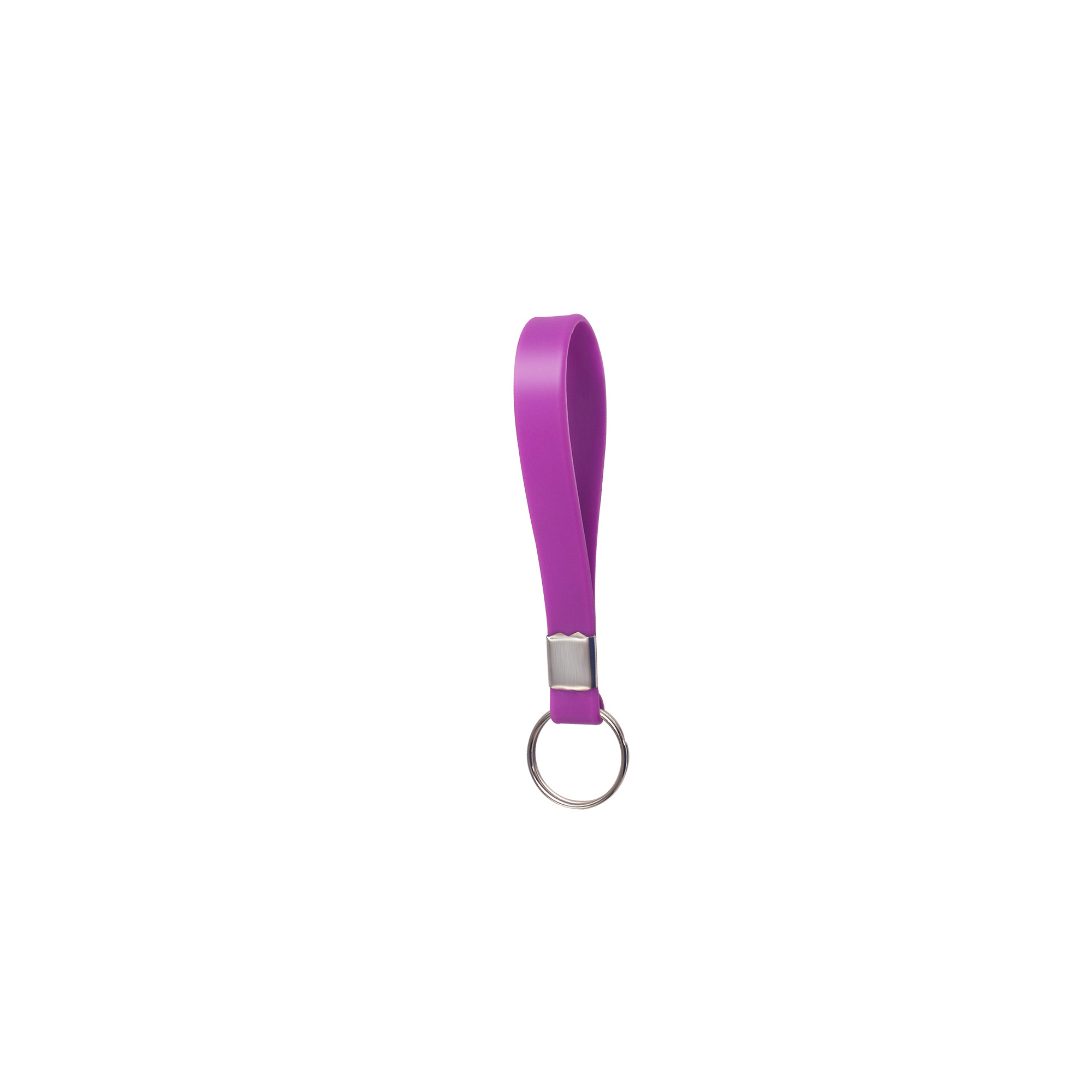 Silicone Bracelet Key Chain 8" Length 5