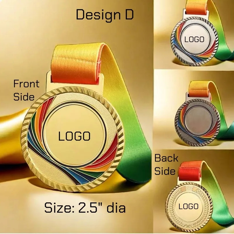 Lot Winner Metal Medals with Neck Ribbons Trophy Award 5