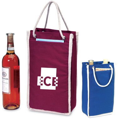 Eco friendly Double bottle wine bag 2