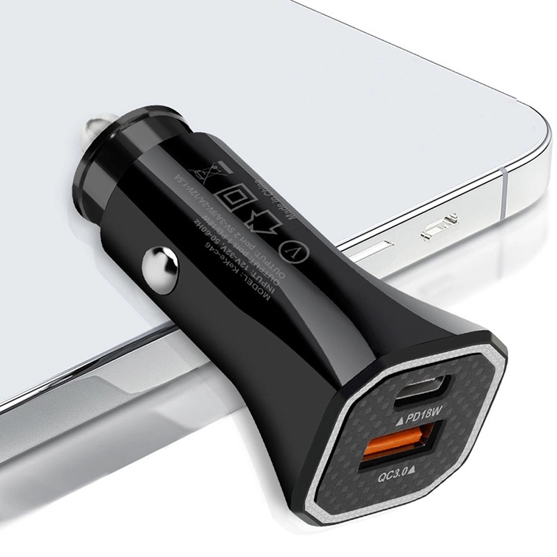 Custom Compact USB PD Dual Car Port Chargers 4