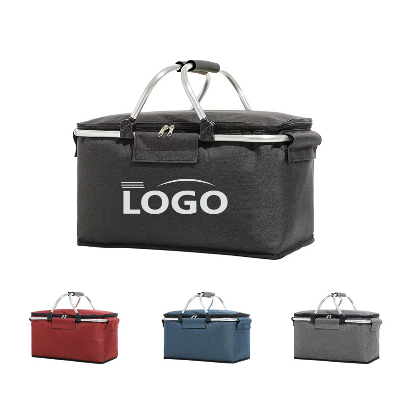Insulated Folding Picnic Camping Basket Bag 2