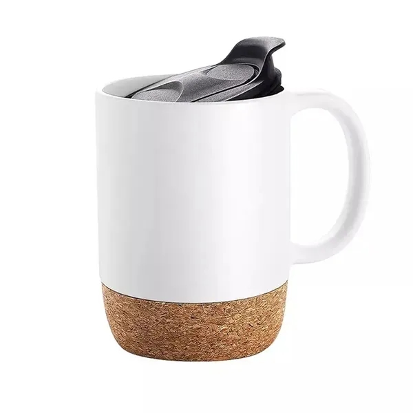 13 oz Ceramic Mug with Cork Base 3