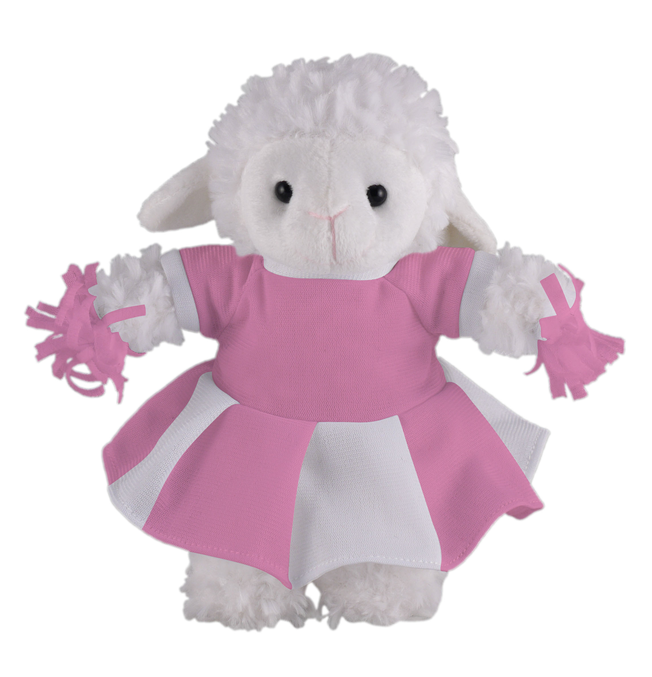 Soft Plush Stuffed Sheep with Cheerleader Outfit