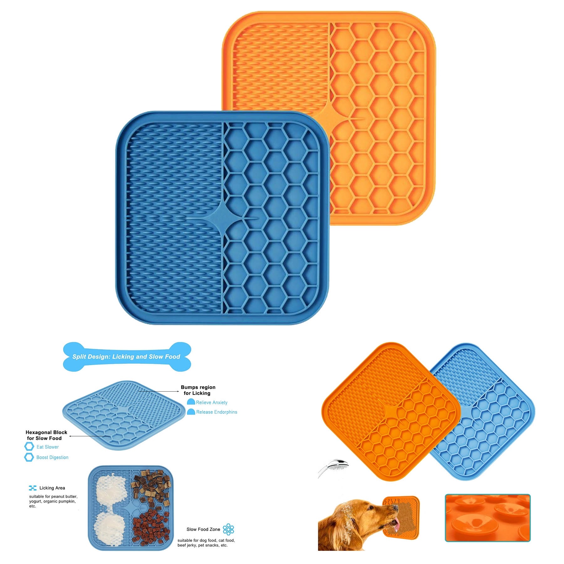 Silicone Pets Food Mat, Lick Mat 2