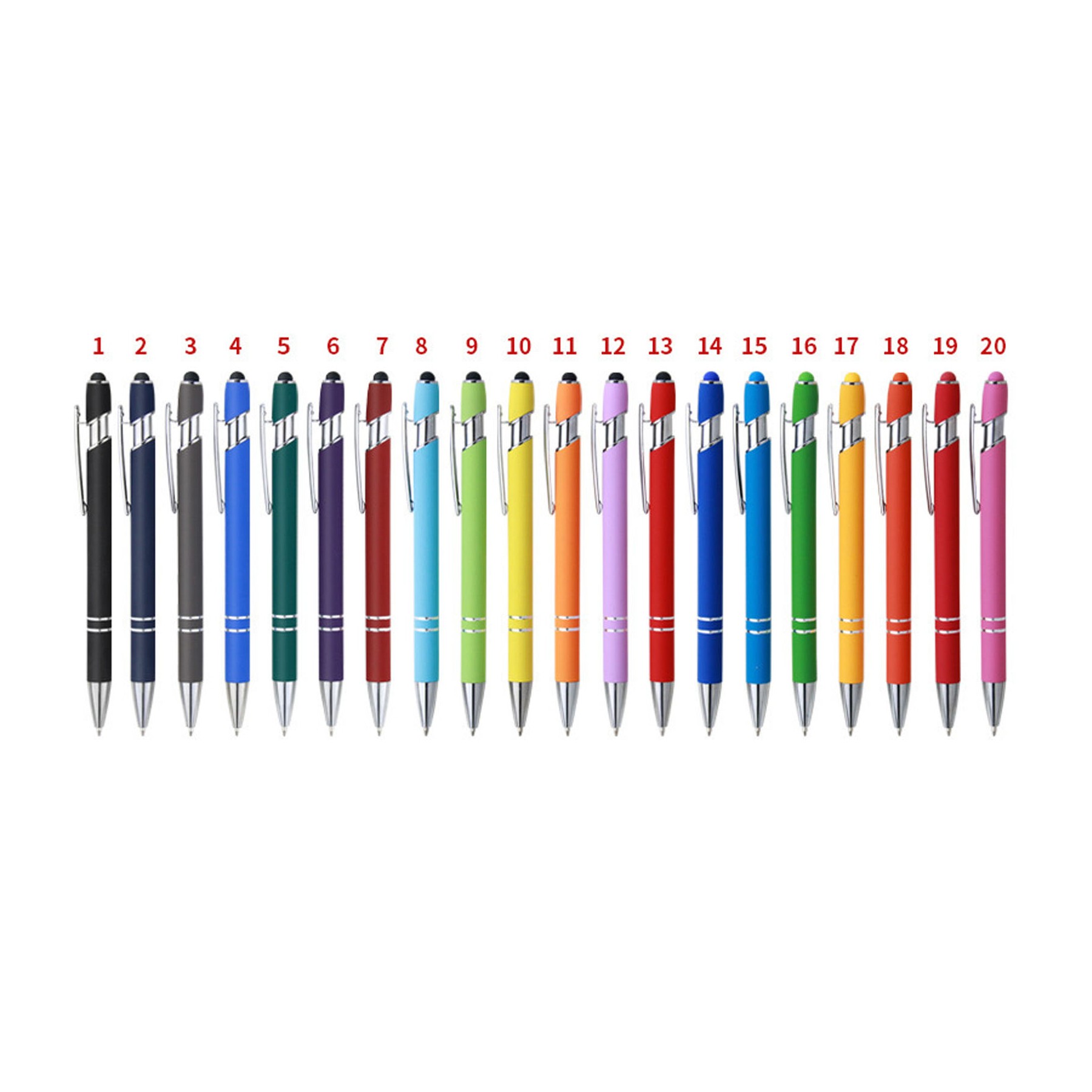 Ballpoint Pen with Stylus Tip Click Metal Pen 1