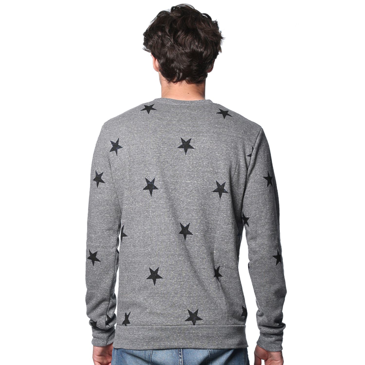 USA Made Unisex Triblend Crew Star Sweatshirt 3