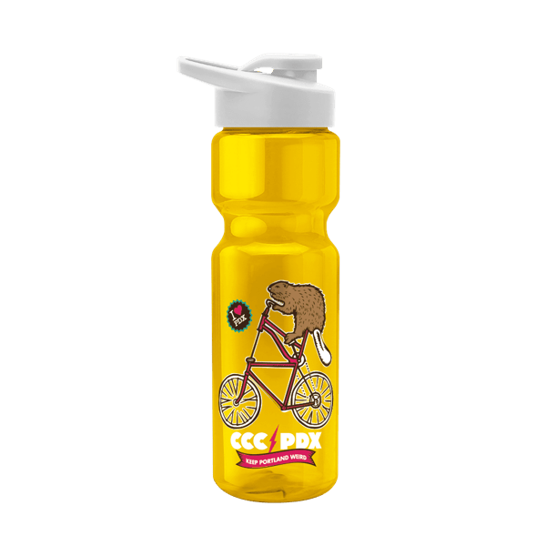 Blazer 28oz Transparent Bike Bottle w/Drink-thru Lid 535