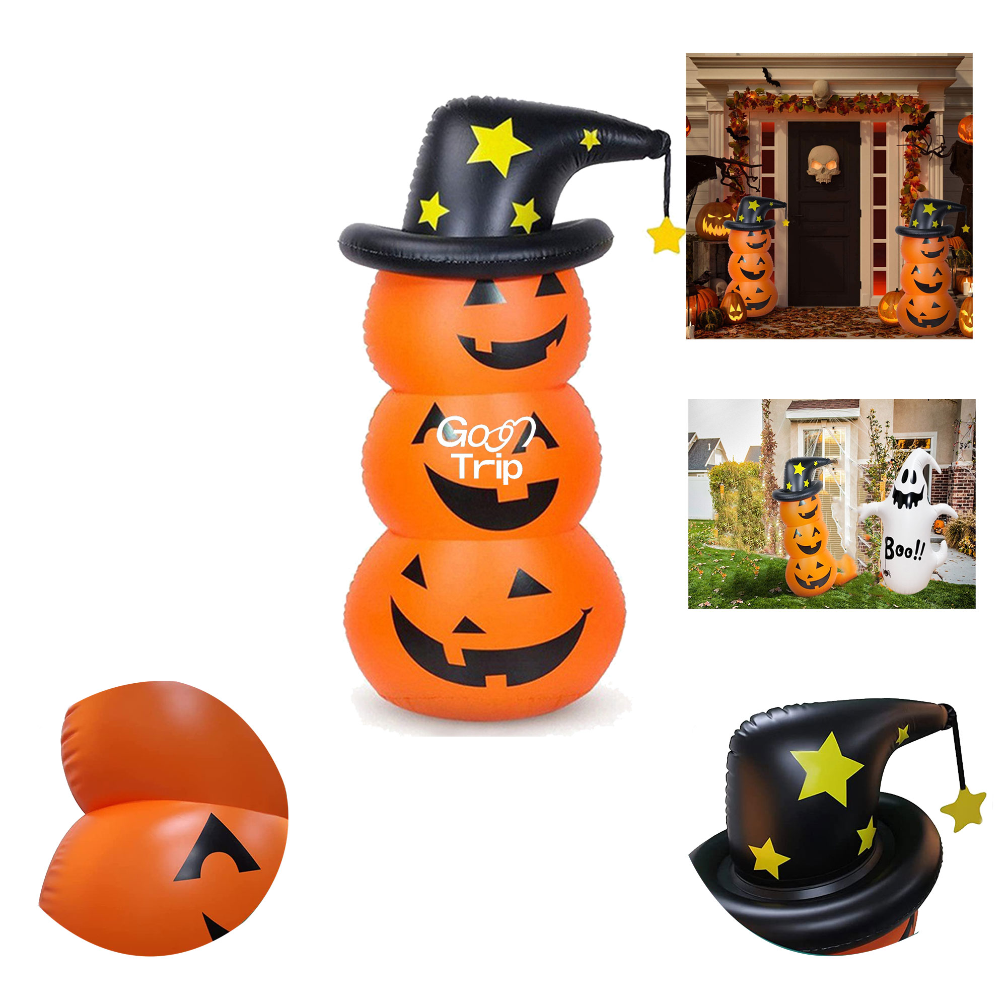 Water Filled Pumpkin Bobble Head 2
