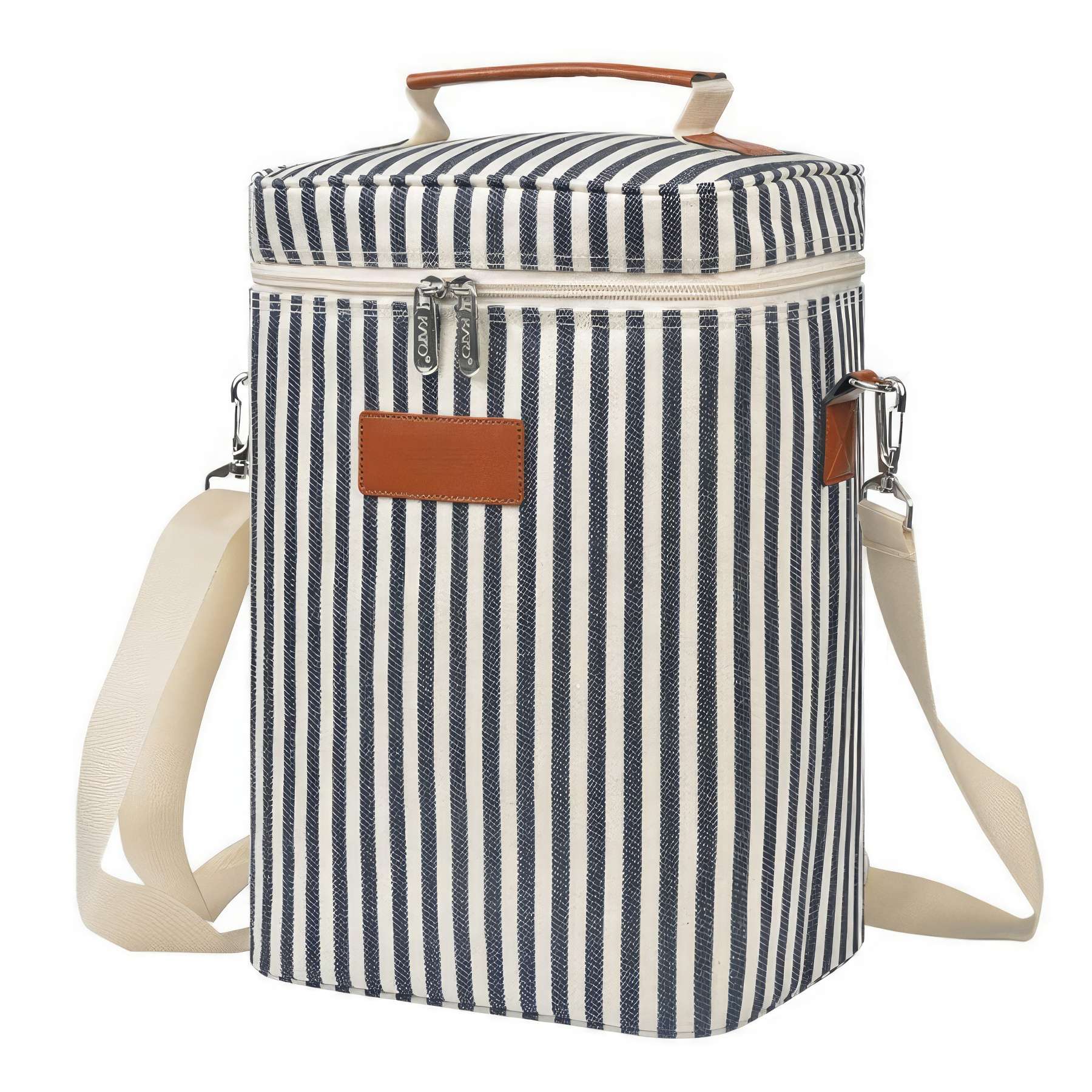 Custom Insulated 4 Bottle Wine Gift Tote Carrier 3