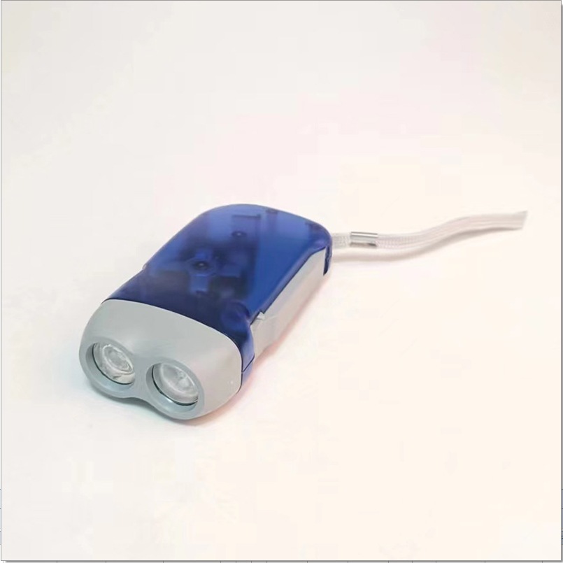 2 LED Hand Press Flashlight 4