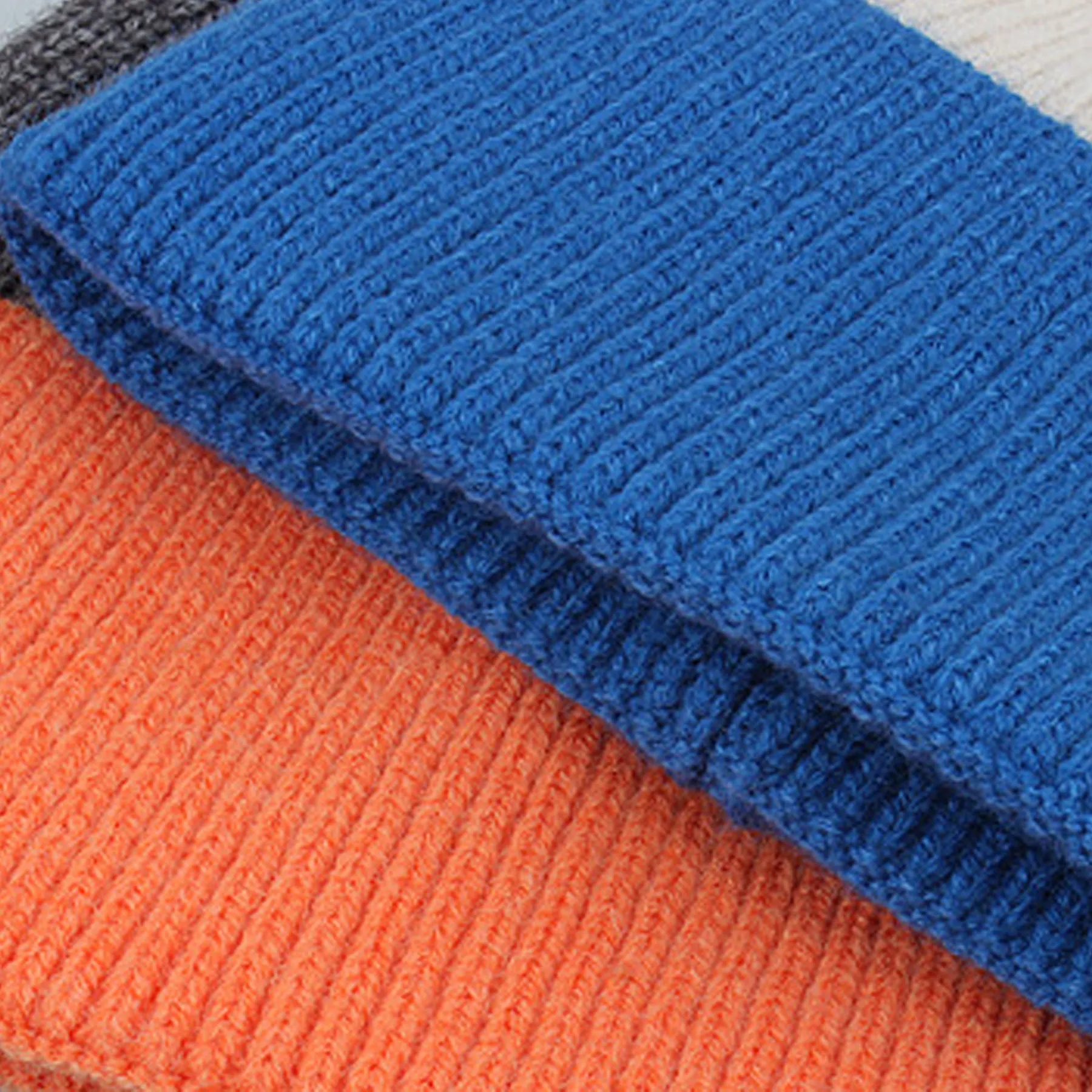 Color Block Double-Layer Knitted Hat 6