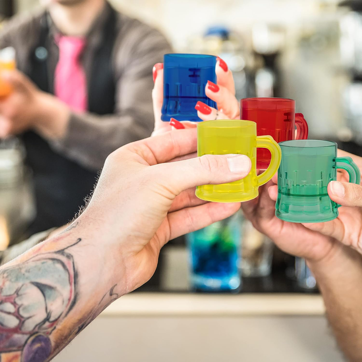 1oz Mug Shaped Mini Shot Glass 4